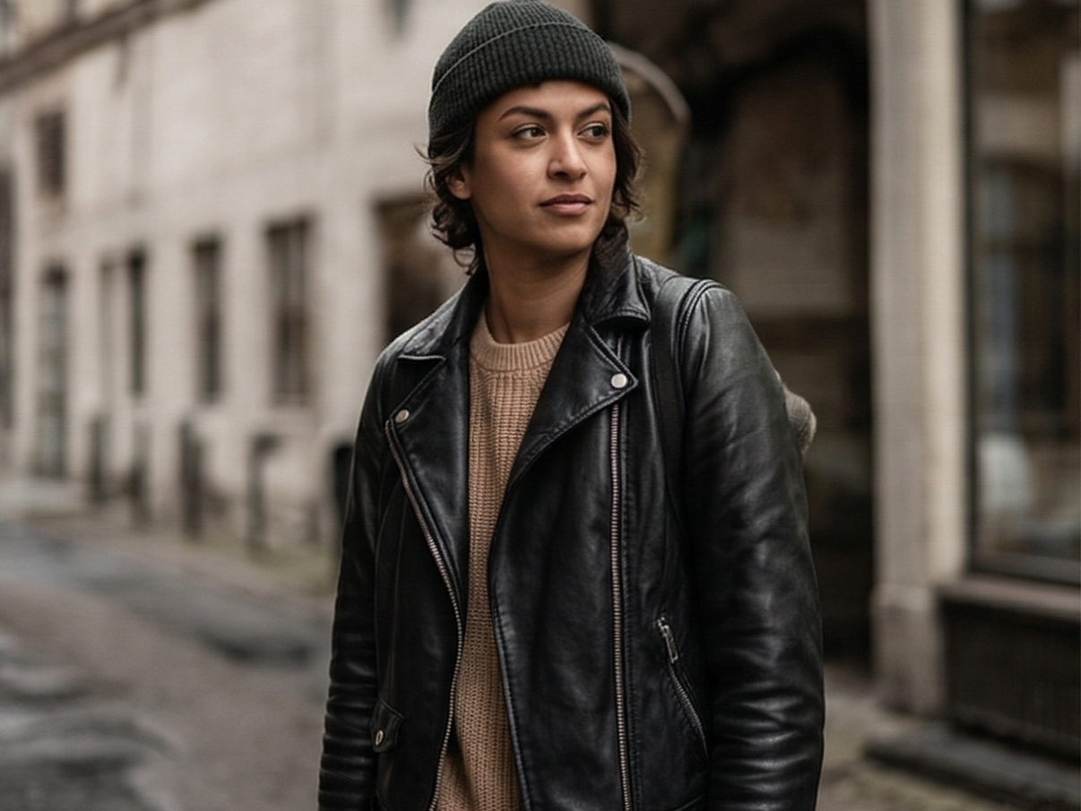 Woman in urban streetwear