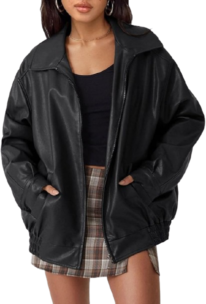 Hein Gericke Women's Oversized Faux Leather Jacket