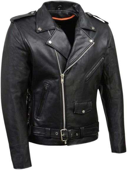 Hein Gericke Men's Classic Brando Premium Leather Black